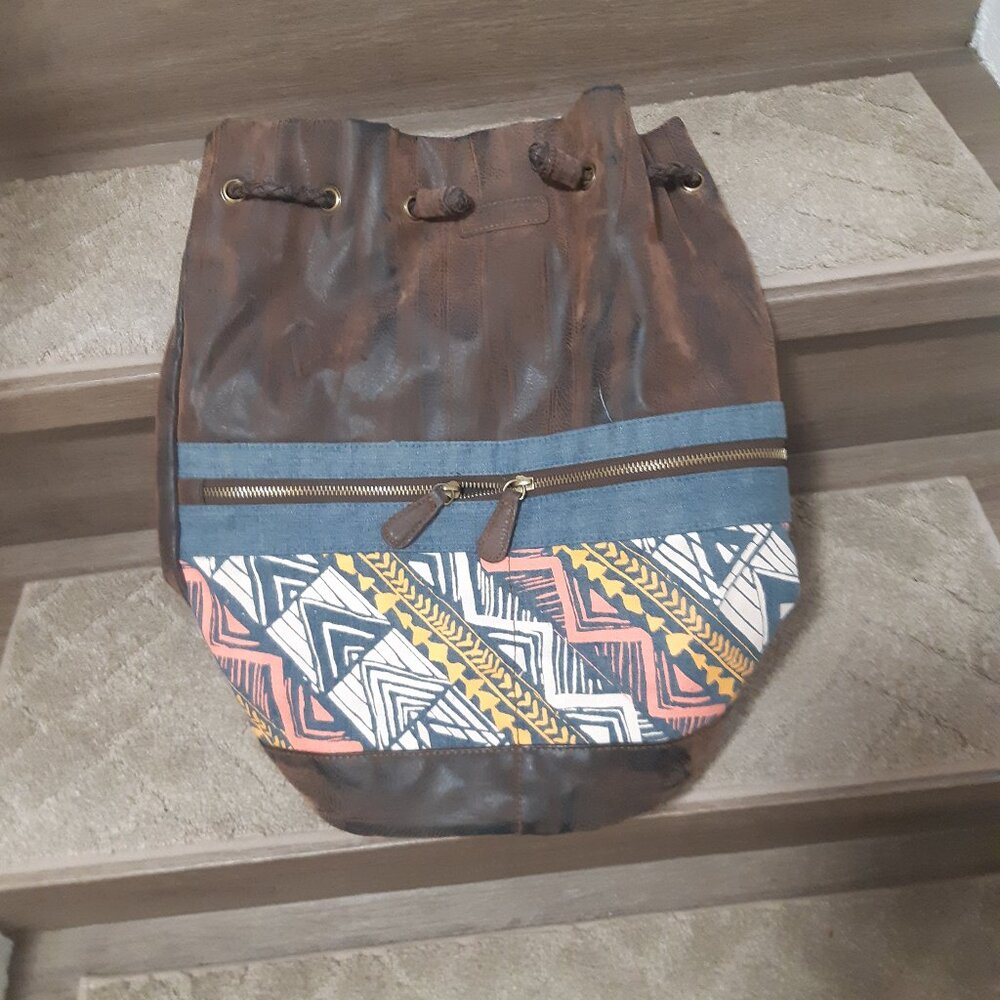Billabong Bucket Backpack Faux Suede - Like New